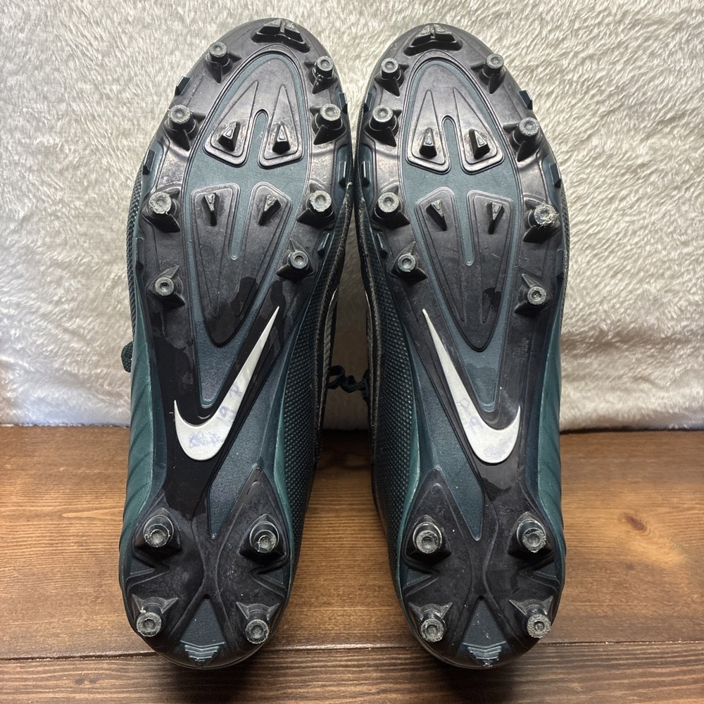 Mens Nike Alpha Pro 2 Mid Football Cleats Green Black Shoes Sz 15 729444-024 - Picture 11 of 16
